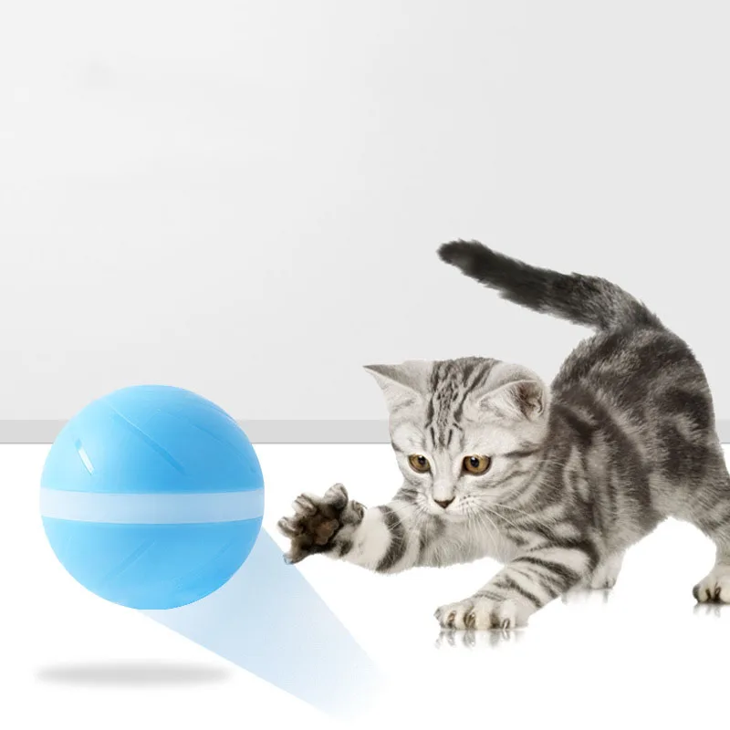

Dog Toy Jumping Ball USB Charging Pet Products Electric Cat Ball LED Rolling Flash Ball Fun Toys For Pets Dropshipping Wholesale