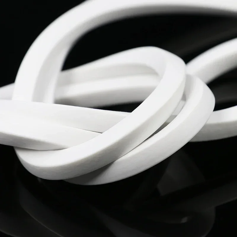Silicone Sealing Strip 1-20m Square Trim Seal Silicon Rubber Silicone Sponge Doors Windows Gasket