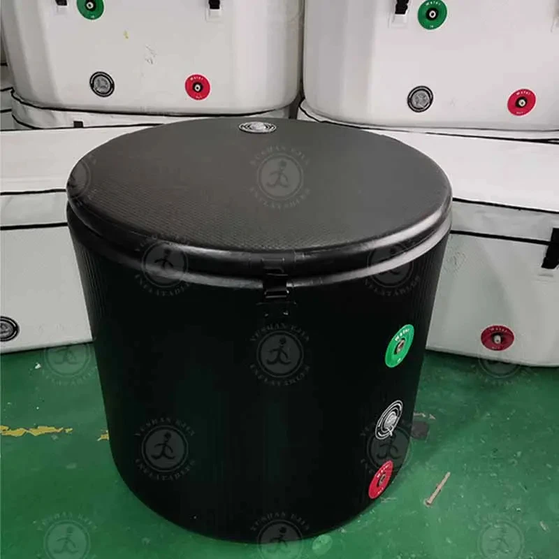Newly Ice Cold Tub Combo Recovery Pod Iatable Bath Barrel Plunge For Sports Recovery Body Relaxing Medical Therapy