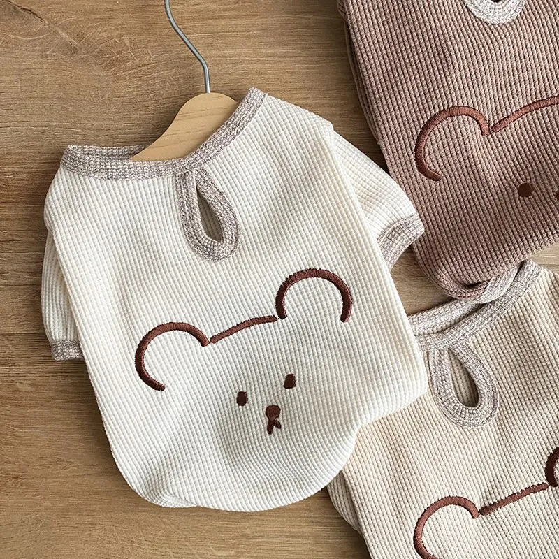 

Spring and Summer Cute Pet T-shirt Teddy Bear Comfortable Breathable Vest Small Dog Cat Pet Clothes