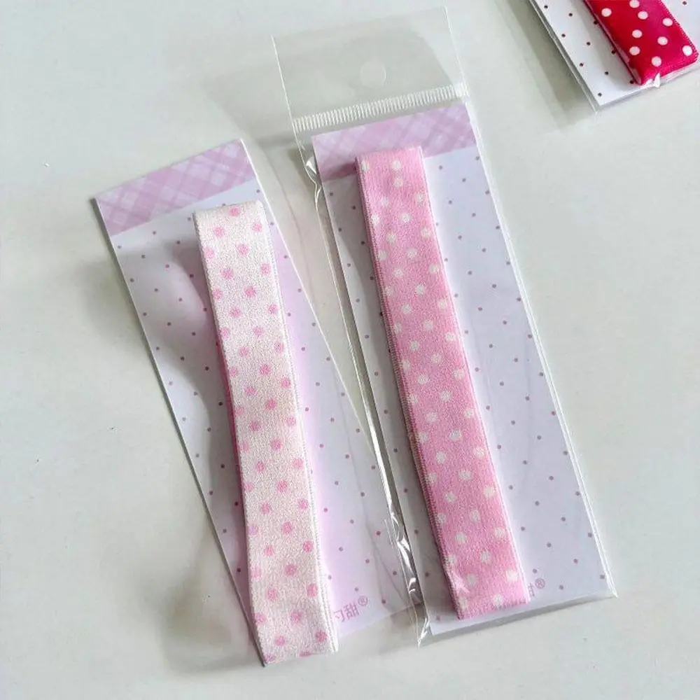 INS-Style Polka Dots Elastisches Band Doppelseitiges DIY-Dekorationsband Bindungsseil Binderband für A7/6 M5 Planer Notizbuch – Detail 8