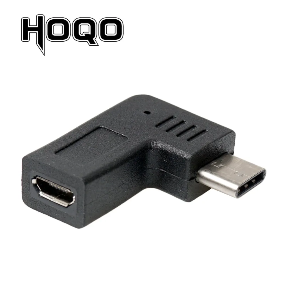 왼쪽 오른쪽 각도 마이크로 USB-유형-c 여성-마이크로 USB 남성 90도 유형 C 충전 데이터 어댑터 마이크로 USB USBC 변환기