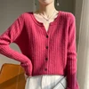 2024 Spring and Autumn New Cashmere Cardigan Coat Female Knitted Cardigan Women Cashmere Cardigan Sweater 2