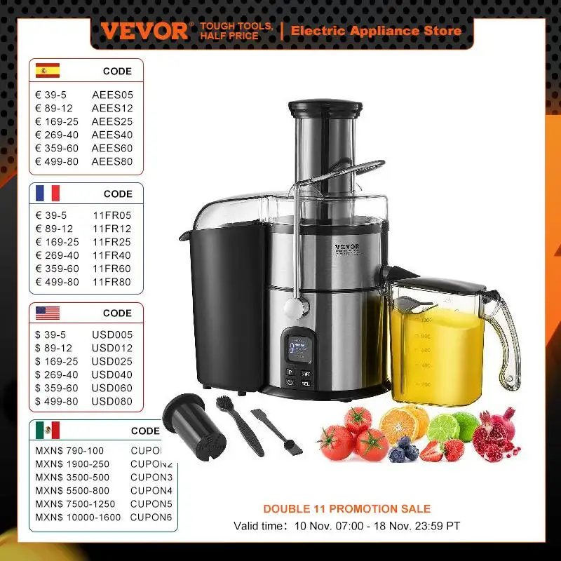 Juicer Machine Centrifugal Juice Extractor fruit juicer for Fruits and Vegetables 850W Motor