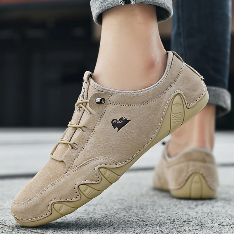 Men Luxury Sneakers Leather Casual Shoes for Men Fashion High Quality Men Footwear Plus Size Loafers Shoes Comfortable Moccasin