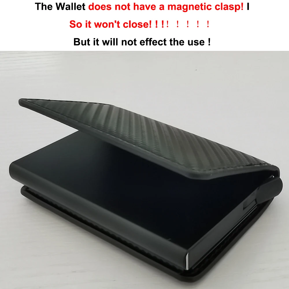 Anti-Thief Rfid Credit Card Holder Smart Minimalist Wallet Men Women Slim Bank Cardholder Case