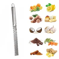 Broyeur à fromage portatif, râpe à ail en acier inoxydable, broyeur de légumes et de fruits, zesteur de citron, agrumes, gingembre, outils de broyage du fromage 6