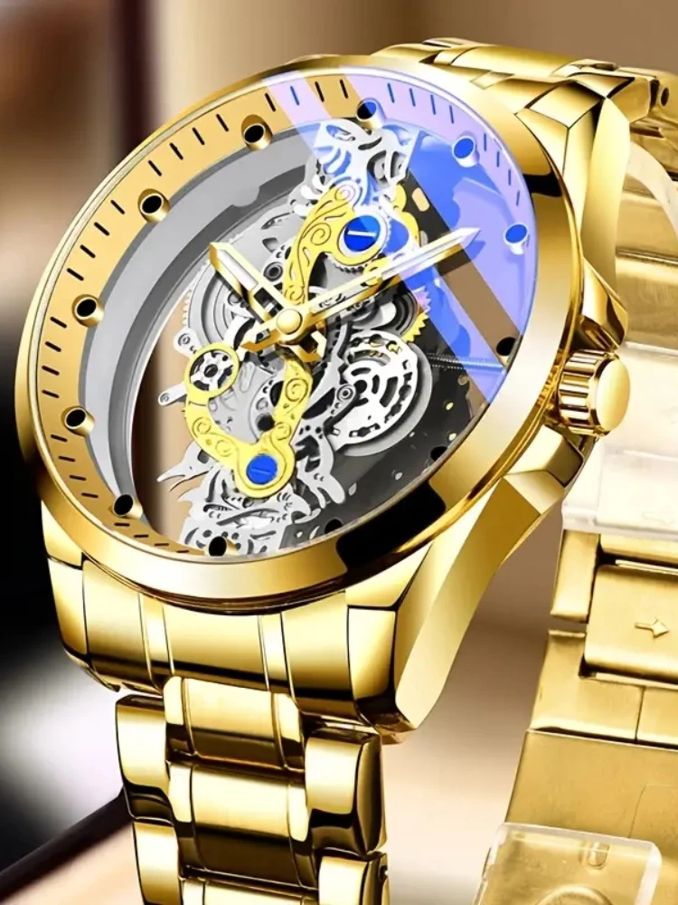 Hollow Skeleton Luxury Men display picture 3