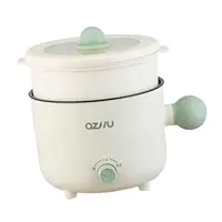 Electric Cooking Pot Nonstick Dry Protection Household Portable 1.8L Electric Rice Cooker for Pasta Eggs Oatmeal Cooking 1