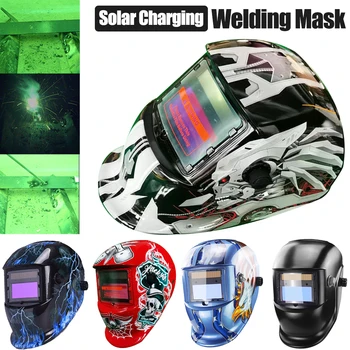 Maschera per saldatura solare Oscuramento automatico Isolamento termico Montato sulla testa Vista ampia Oscuramento automatico Visiera Casco per saldatura ad arco
