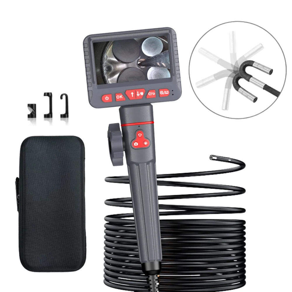 4.3" Screen Articulating Industrial Endoscope Camera HD Automobile Car