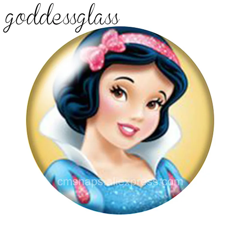 Leather Bracelet Silicone Bracelet Fashion Bracelet Stainless Steel Bracelet Tyvek Bracelet Disney Princesses Round photo glass cabochon flat back 12mm/18mm/20mm/25mm Making findings for bracelets