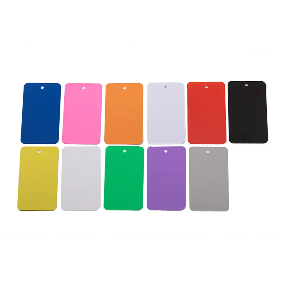 ONLYKXY 50pcs Blank Labeling Tags Plastic Name Brand Shipping - View #3