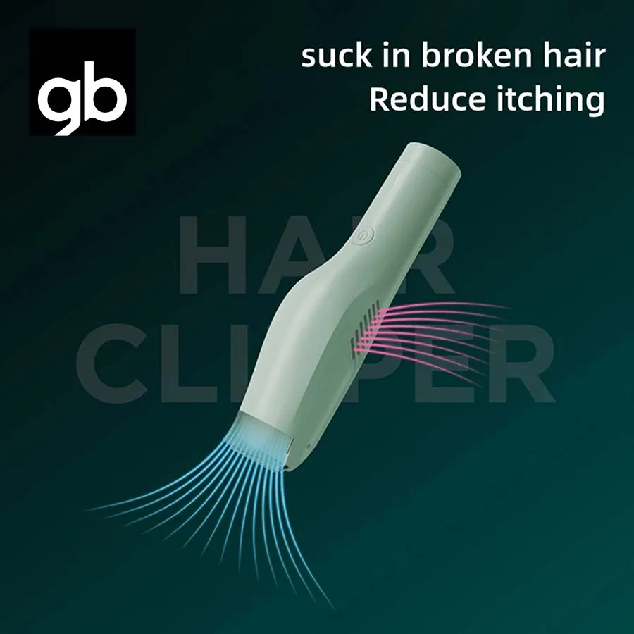 gb Smart suction hair clipper, for infants and children, USB charging, Can be used while charging, IPX6waterproof