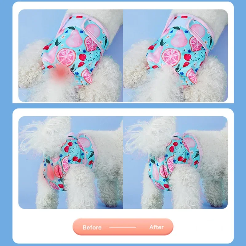 Dog Diapers 30pcs dog diaper pad women's shorts disposable physiological fluff