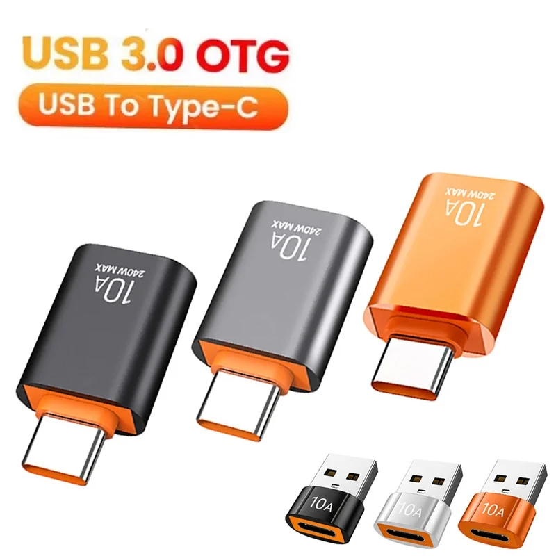 USB Type C to USB A Adapter - Male to Female OTG Converter