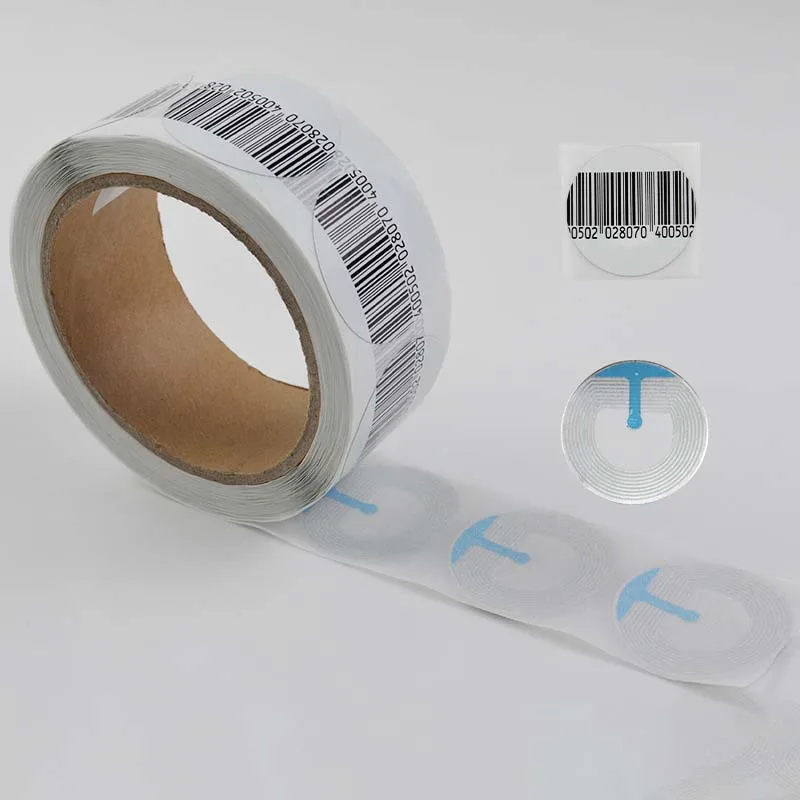 20000pcs/lot R40mm 8.2mhz round EAS rf soft label rounded rf security soft tags (1 carton)