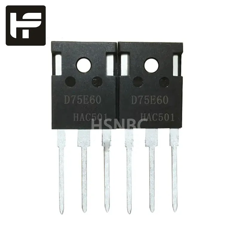 

10Pcs/Lot D75E60 IDW75E60 TO-247 600V 75A 100% Brand New Original Stock