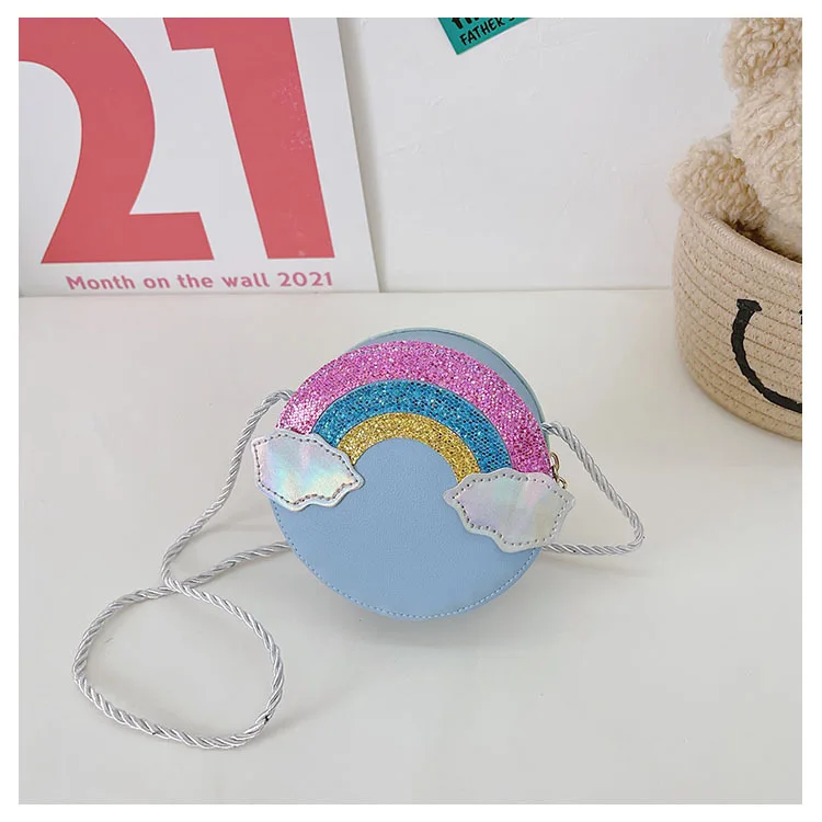 Kid Bag Elementary School Cartoon Cute Rainbow Coin Wallet Mini Crossbody Bag for Girls Kids Bags 2