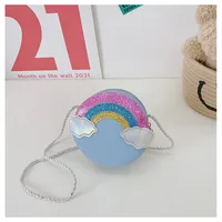 Kid Bag Elementary School Cartoon Cute Rainbow Coin Wallet Mini Crossbody Bag for Girls Kids Bags 2