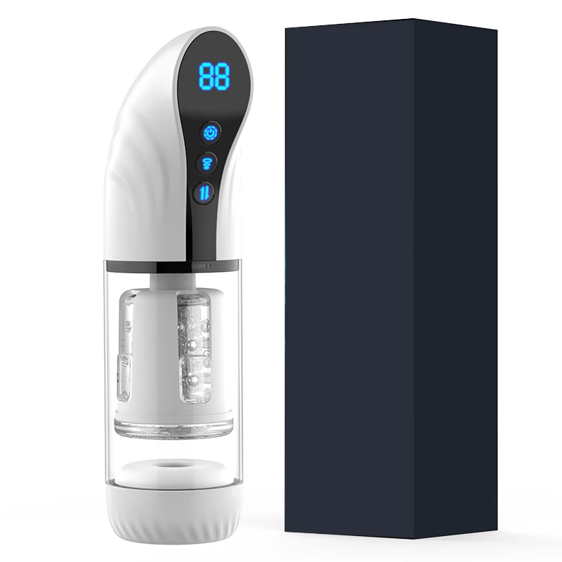Automatic Male Penis Stroking Toys 9 Sucking Thrusting Rotating Modes Adult Masturbation Cup Blowjob Machine Vaginal Pump Adult male masturbator male masturbator cup male masturbation aid