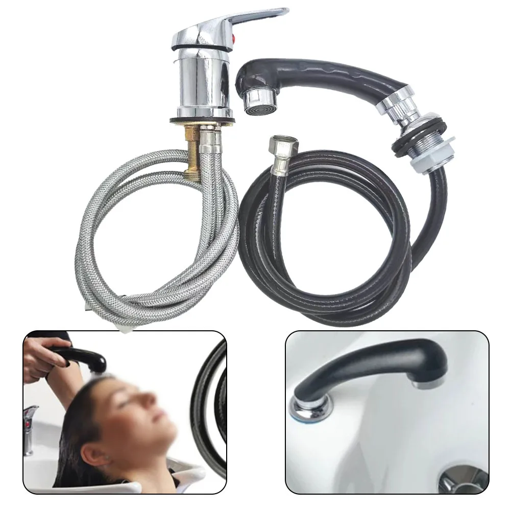 Shampoo Bed Nozzle Mixer Faucet Sink Shower With Hose