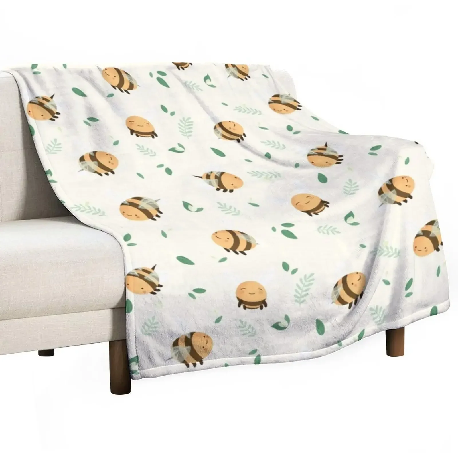

Множество пчелиных пледов, персонализированные подарочные покрывала для кровати, одеяла Furrys