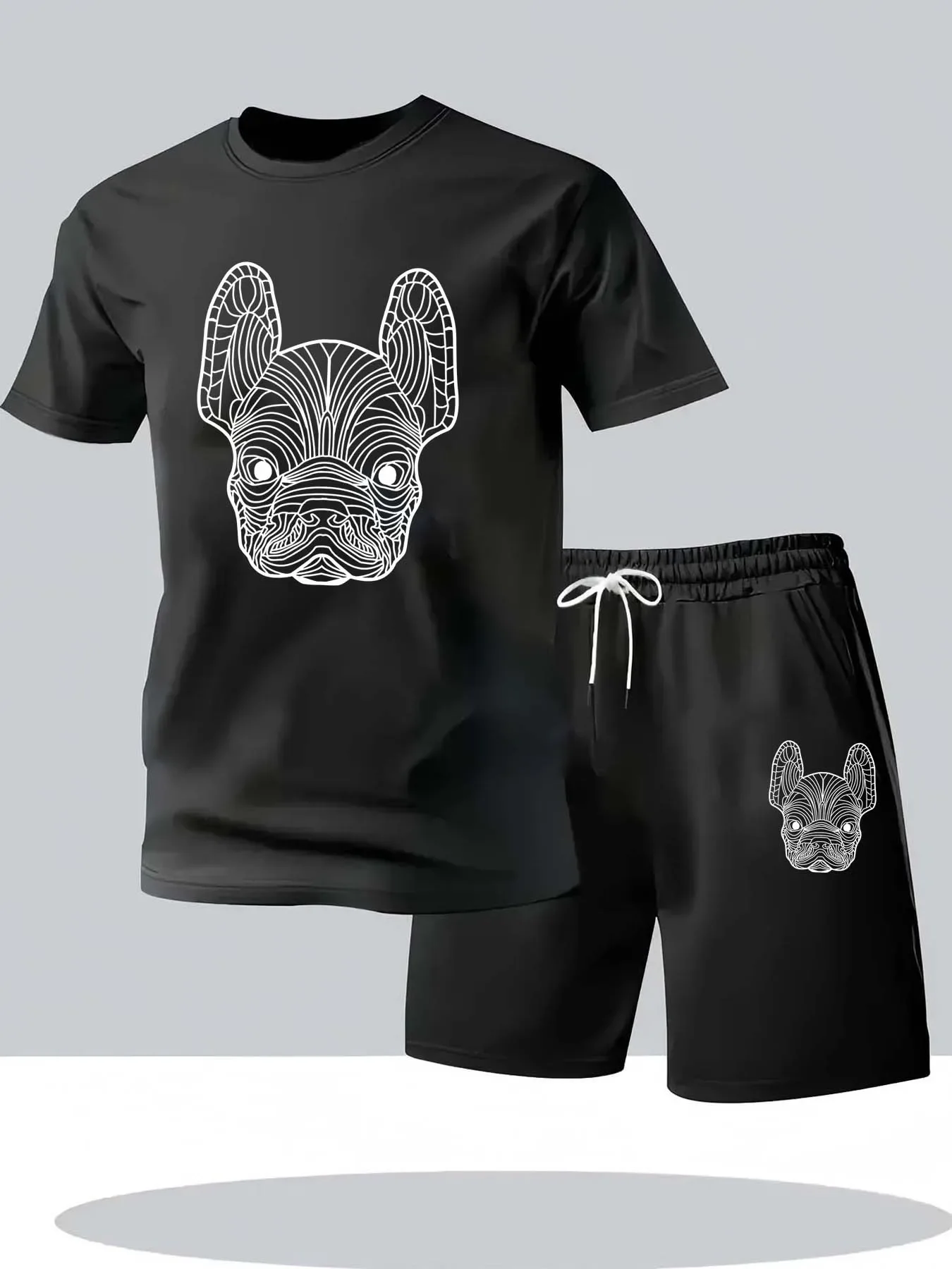 مدينة شارع أزياء الجري الرياضية 2 قطعة دعوى الصيف الرجال سريعة الجافة عارضة قصيرة الأكمام تي شيرت والسراويل القصيرة مجموعة