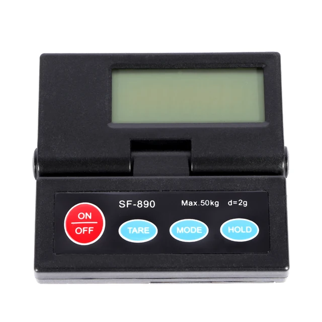 Bilancia elettronica Capacità 50 kg Display digitale ad alta precisione Nero 5