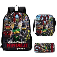 Hot N-ninjagos Child School Backpack With Shoulder Bag Pencil Bags School Bags for Boys Girls Best Gift 2