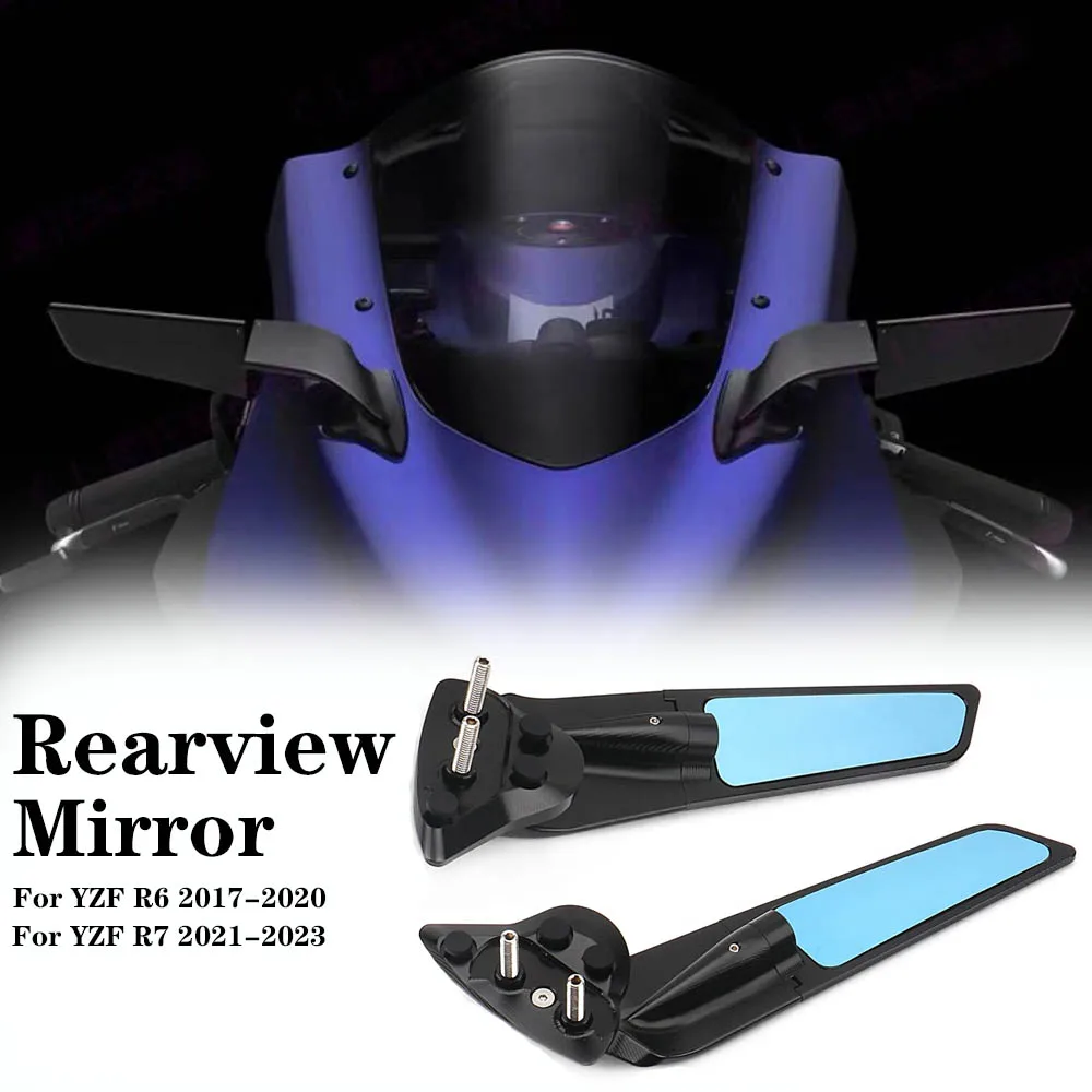 2017 R6 Mirrors Motorcycle Mirrors For Yamaha YZF R7 2021-2025 R6 2017-2020 Stealth ...