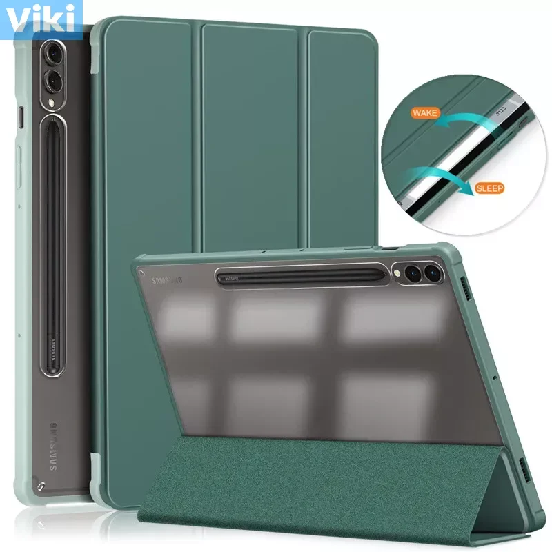 Per Samsung Galaxy Tab S9 Custodia Magnetica Folio Arylic Cover Posteriore Trasparente Per Galaxy Tab S9 S 9 Cover Sm-X706 11 Pollici 2023