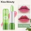 12Pcs/set Aloe Vera Lip Balm Color Changing Tinted Lip Balm Long Lasting Nutritious Temperature Moisturizing Lipstick 6
