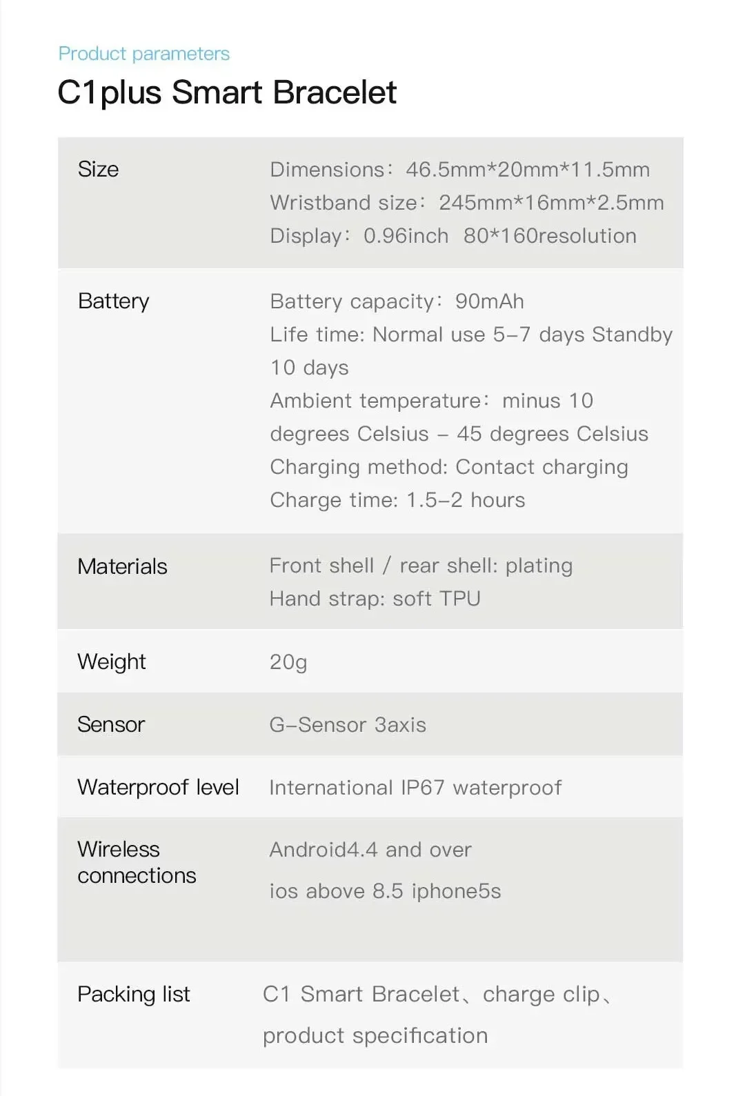 Sd2bdf6bd5acc4fc6b39052142ab0fa87i C1 inteligentne zegarki wodoodporne opaska monitorująca aktywność fizyczną monitorujące w czasie rzeczywistym wielofunkcyjne sportowa bransoletka do Android IOS Unisex New