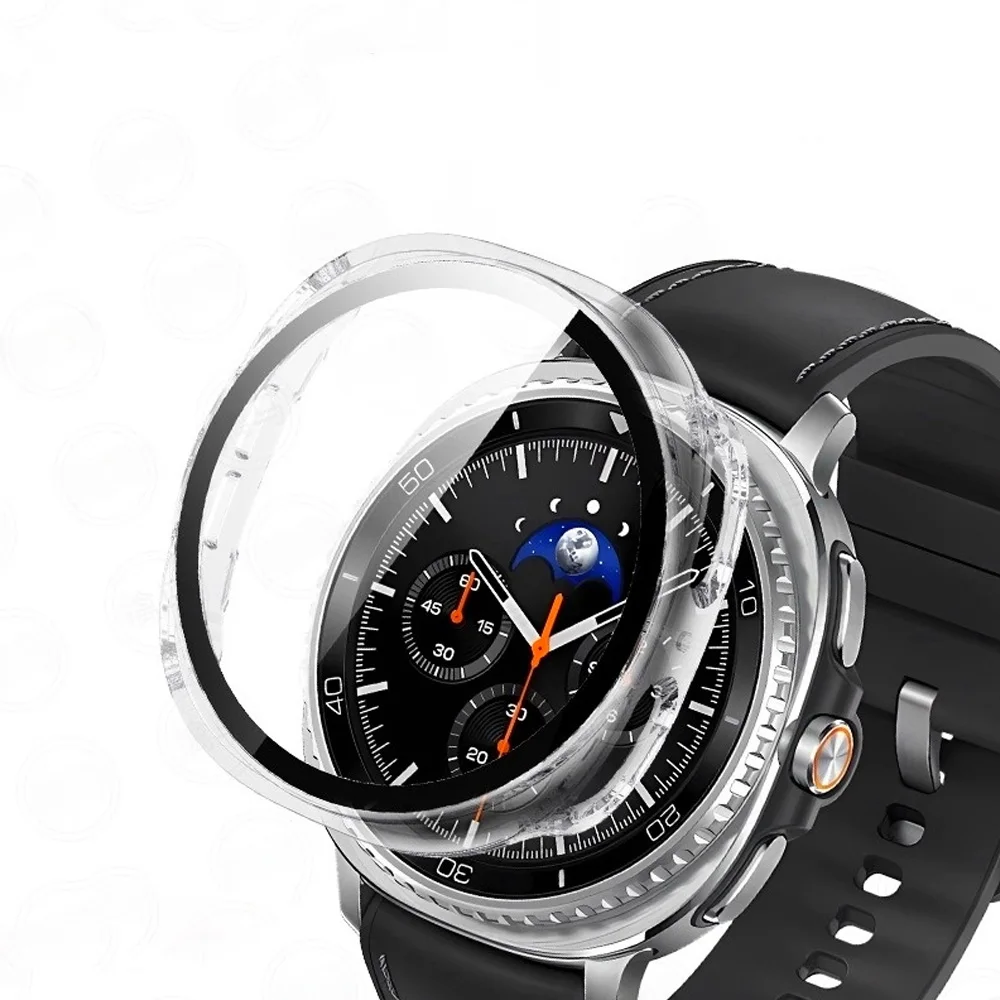 Full Coverage Soft TPU Protective Case Cover for Smartwatch - 44mm/40mm Accessories
