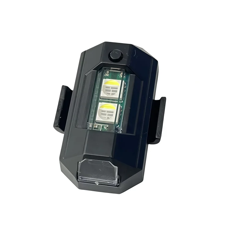 Feu clignotant 7 couleurs USB rechargeable pour moto vélo drone