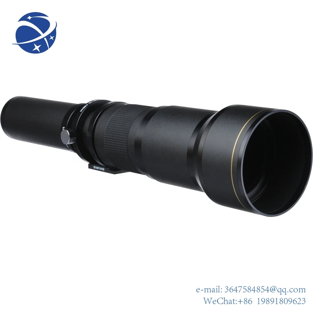 

Yun YiManual fixed focus 650-1300mm f/8-16 Telephoto Zoom camera lens with 2x Teleconverter (=650-2600mm)electric