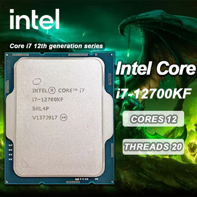 Intel Core i7 12700KF New i7 12700KF 3 6 GHz Twelve Core Twenty Thread L3 25M