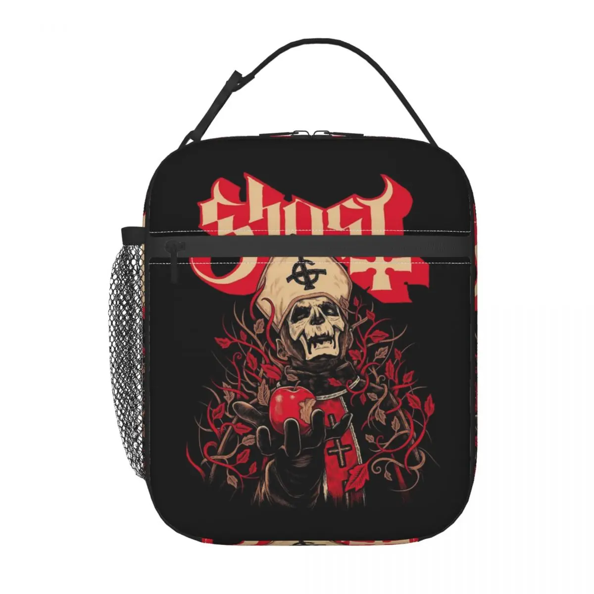 

Custom Ghost Swedish Heavy Metal Rock Band Lunch Bag Women Thermal Cooler Insulated Lunch Box for Kids School Children