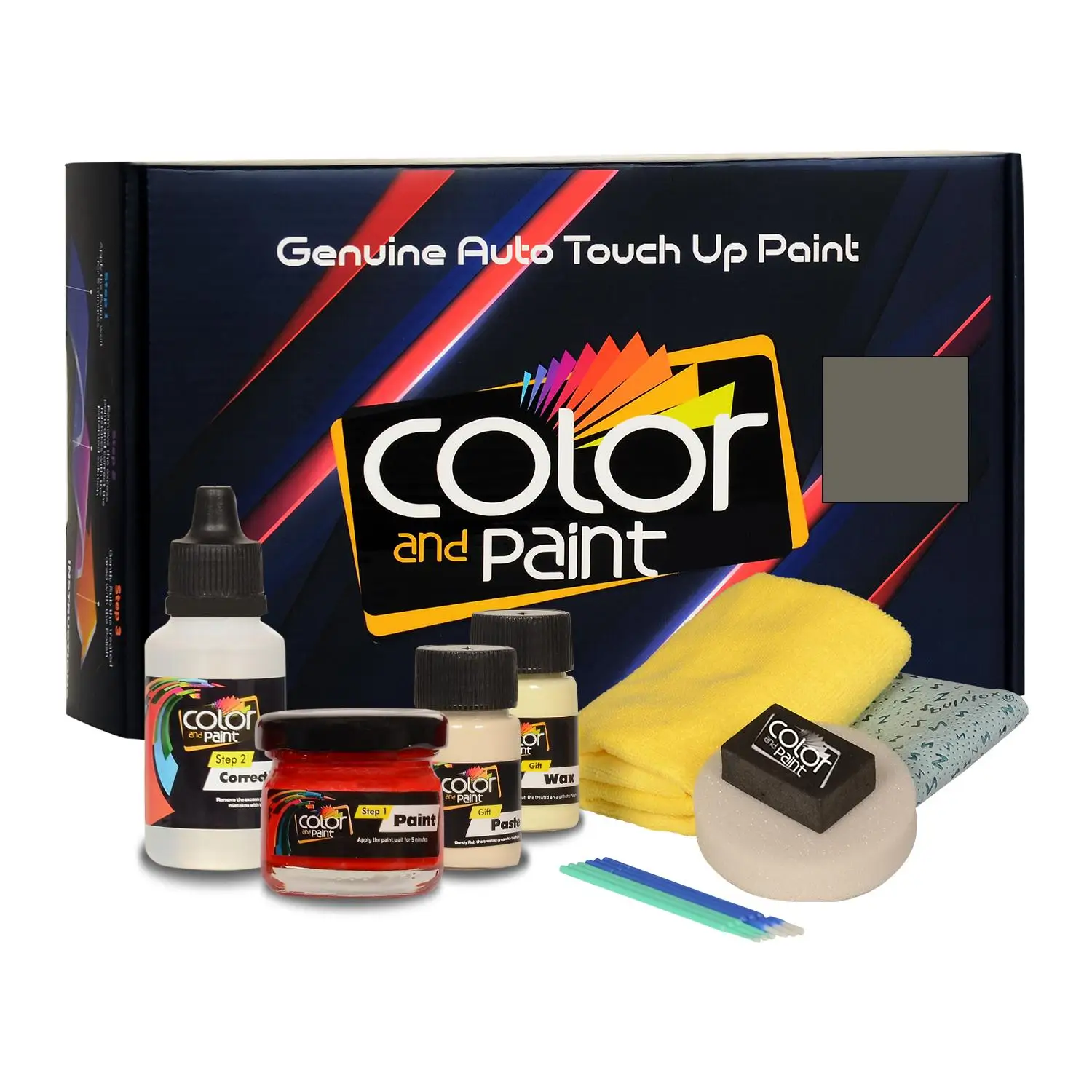 

Color and Paint compatible with Mercedes Automotive Touch Up Paint - PASTELLGRAU - 7740 - Basic Care