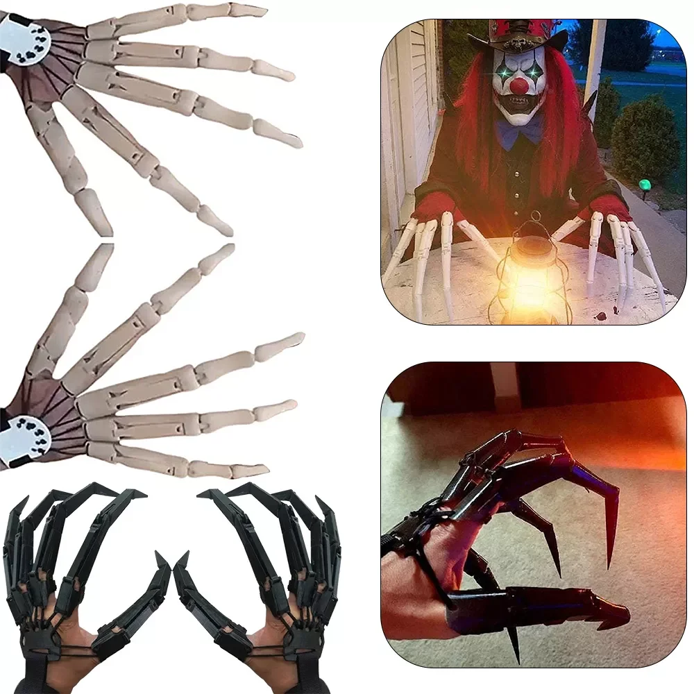 3D Printed Halloween Articulated Fingers Extensions Flexible ...