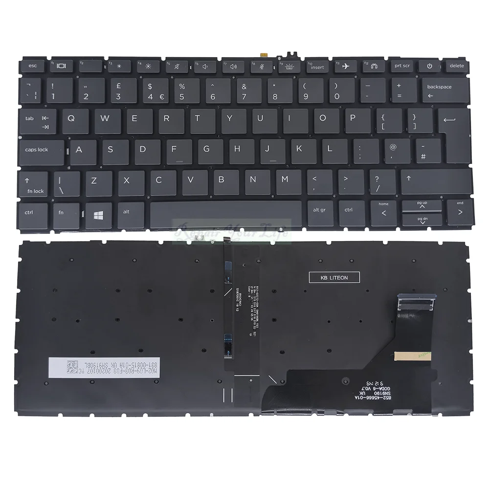 Teclado Retroiluminado para hp Probook 630 g8 635 g7 635 Aero g7 635 Aero g8 Inglês com Retroiluminação