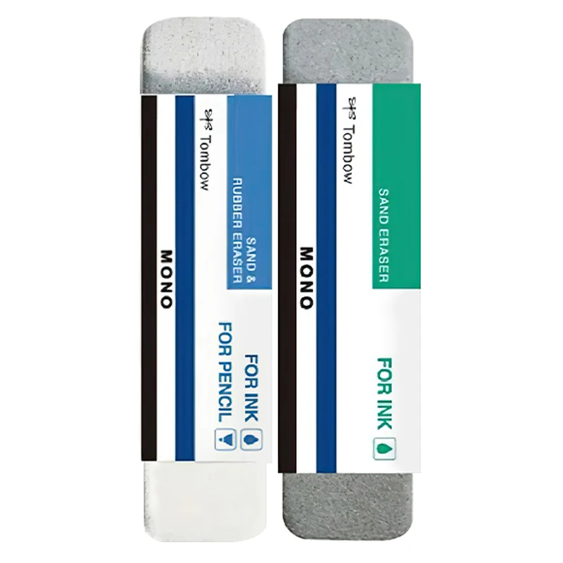 Tombow 모노 샌드 지우개, 실리카 지우개, 색연필 및 잉크 표시 제거, ES-512A ES-510A