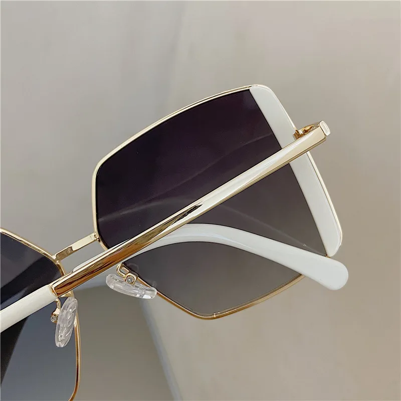 big sunglasses for women 2022 New Vintage Oversize Square Sunglasses Women Luxury Brand Big Frame Women Sun Glasses Fashion Female Glasses Oculos UV400 white sunglasses women