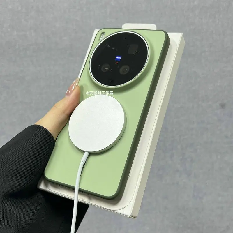 Magsafe Magnetic Fashion Matte Back Cover with Wireless Charging Capability