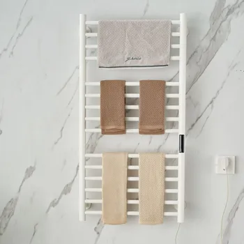 ราวแขวนผ้าเช็ดตัวไฟฟ้า SKUAI อุปกรณ์ห้องน้ำ สแตนเลส ควบคุมอุณหภูมิและเวลา ราวผ้าเช็ดตัวอุ่นอัจฉริยะ 1