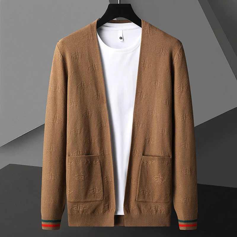 

Мужской Мягкий трикотажный кардиган Pull Homme, Осень-зима 2023