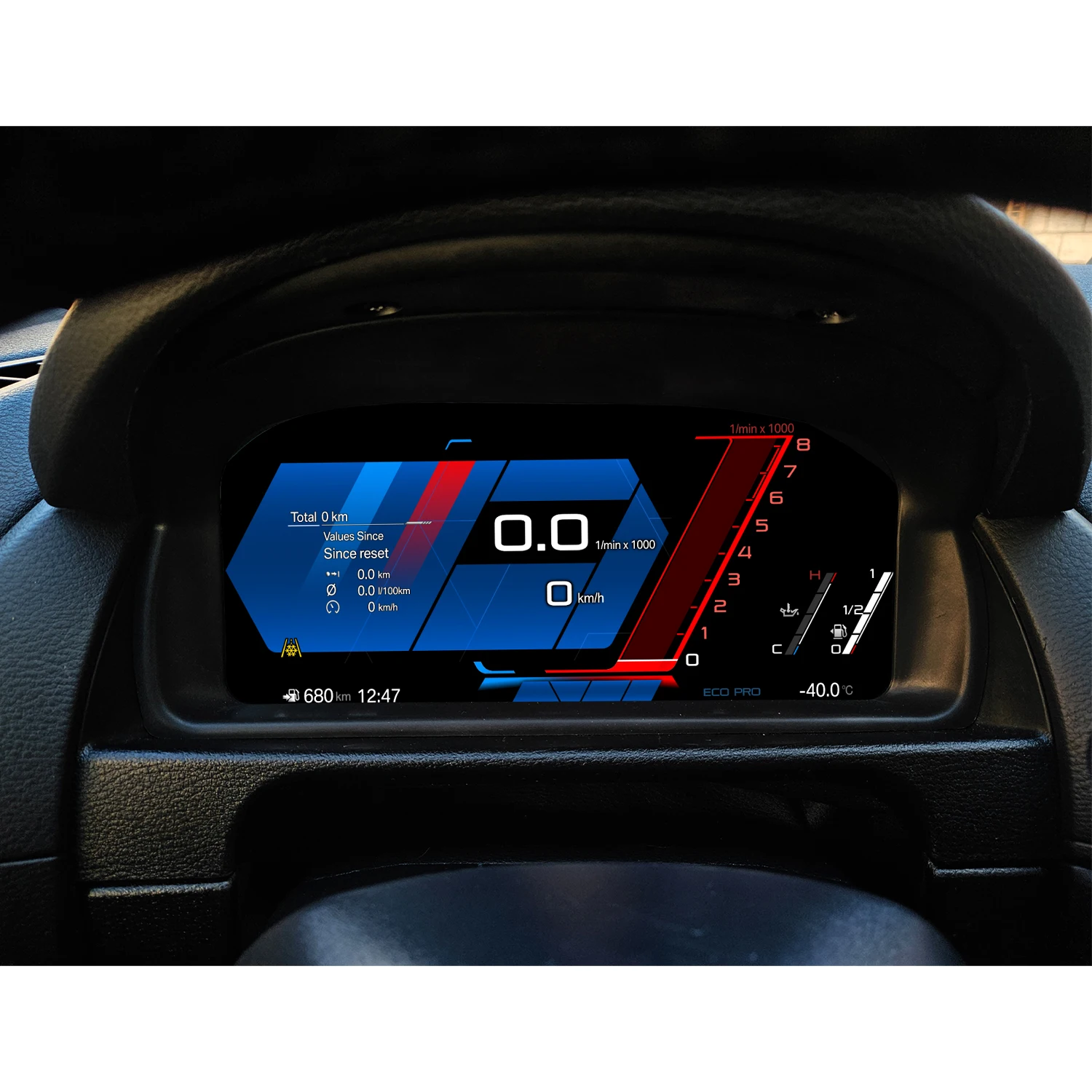 디지털 카플레이 콕핏 계기판 BMW X1 E84 2009-2015용 계기판 클러스터 타코미터 LCD 대시보드 패널 속도계