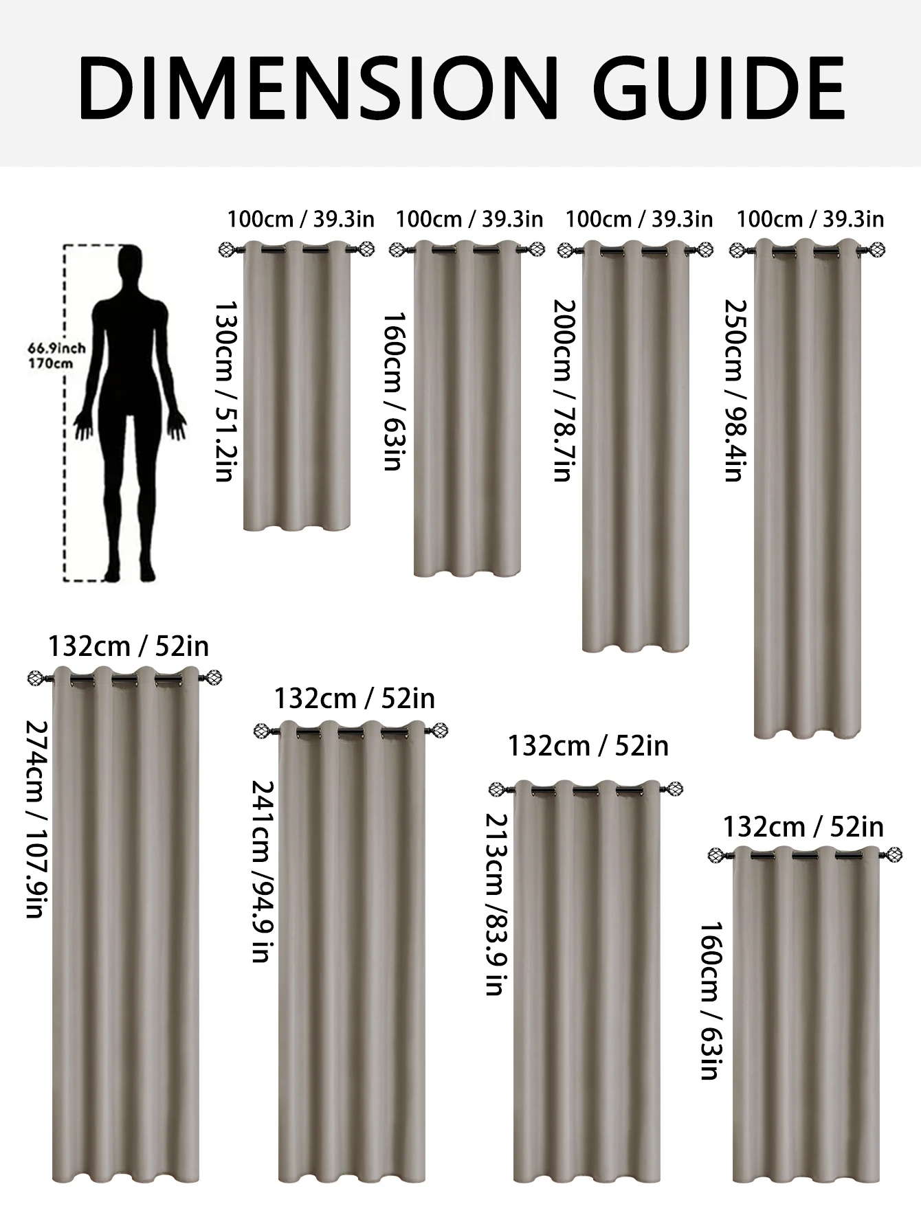 2pcs Solid 100% Blackout Curtains - Curtains for Bedroom and Living Room - UV Protection, Easy Sliding, and Stylish Design 2