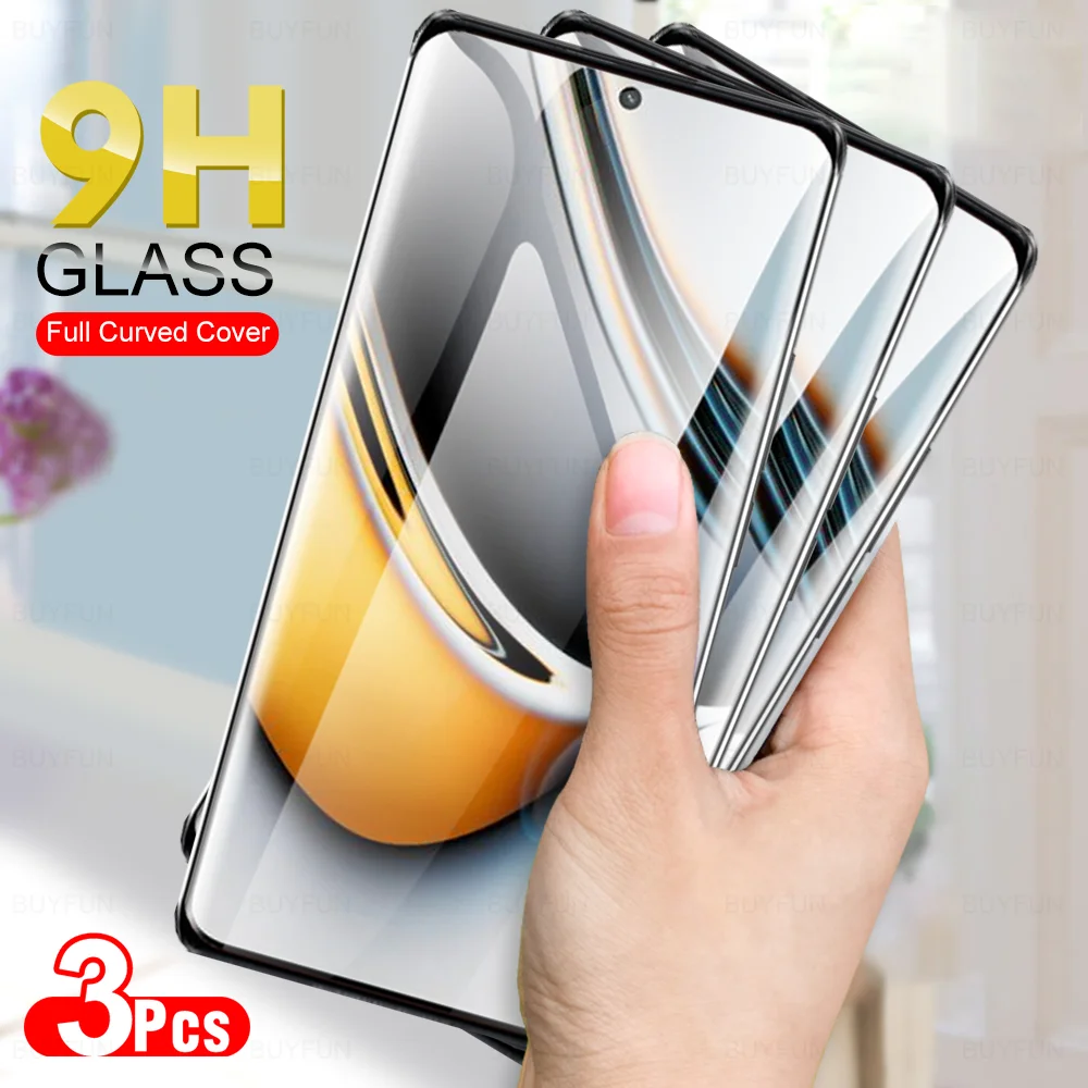 

3 шт. изогнутая Защита экрана для Realme 11 Pro Realme11Pro Plus 5G 11Pro Realme11 Pro + 6,7 дюйма 2023 закаленное защитное стекло пленка